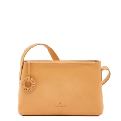 Tessa Women's crossbody bag in leather color natural