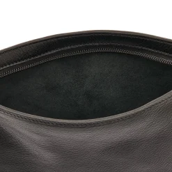 Tessa Women's crossbody bag in leather color black