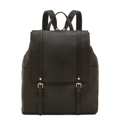 Trappola Men's backpack in vintage leather color black
