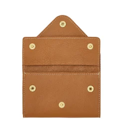 Uffizi Card case in leather color gianduia