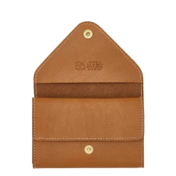 Uffizi Card case in leather color gianduia