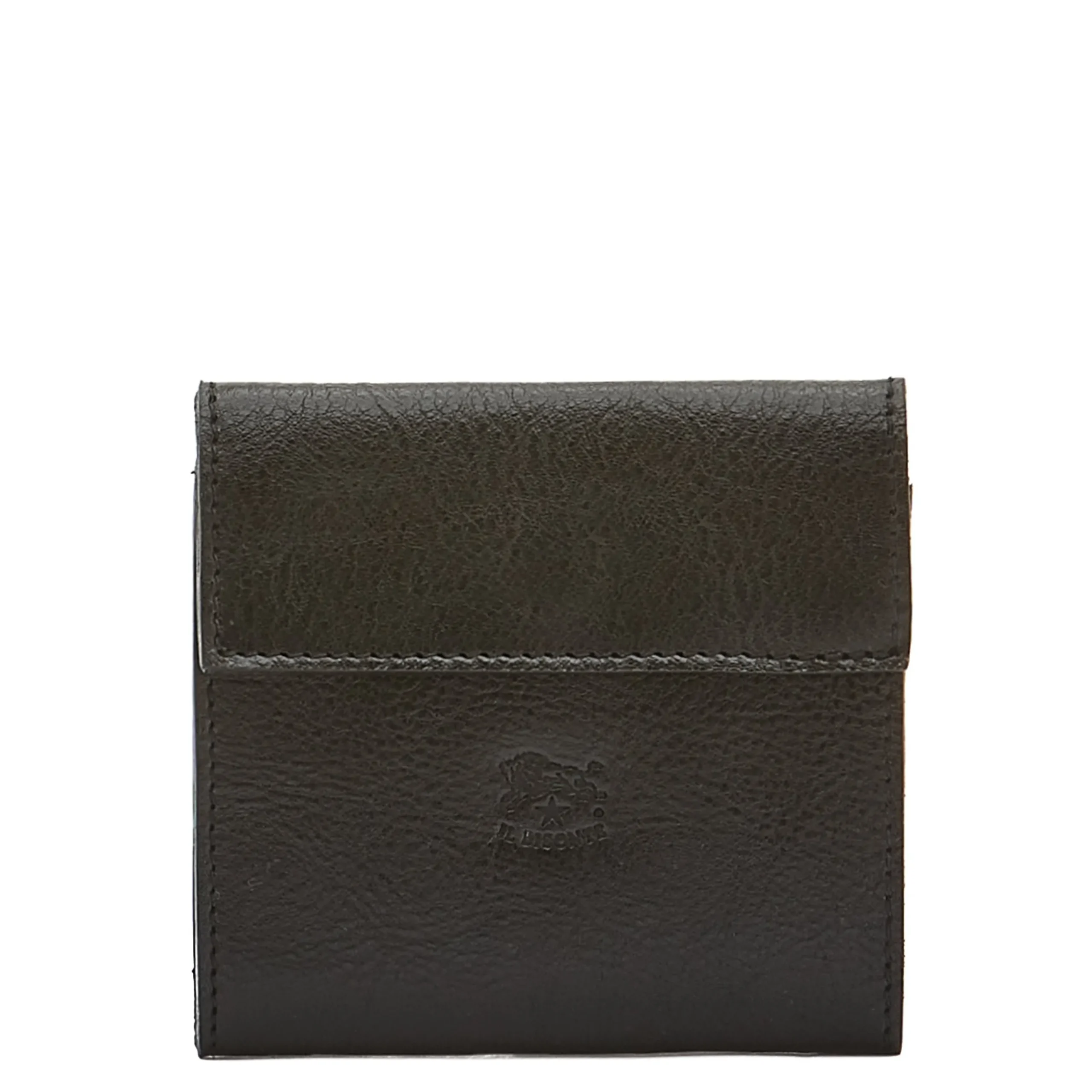 Wallet in leather color black