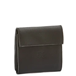Wallet in leather color black