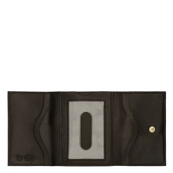 Wallet in leather color black