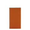 Wallet in leather color caramel