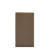 Wallet in leather color light grey