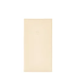 Wallet in leather color milk