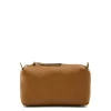Women's case in leather color gianduia