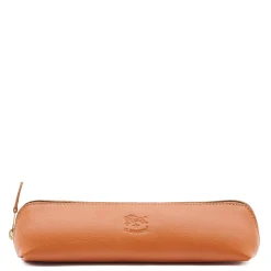 Women's case in leather color caramel