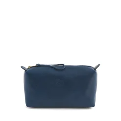 Women's case in leather color blue