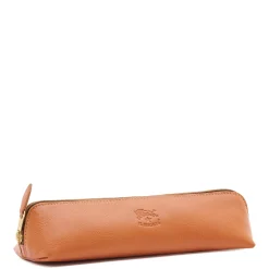 Women's case in leather color caramel