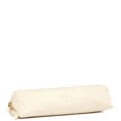 Women's case in leather color milk