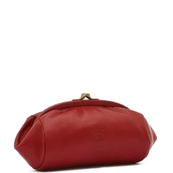 Women's case in leather color red