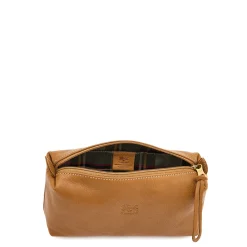 Women's case in leather color gianduia