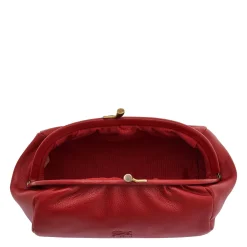 Women's case in leather color red