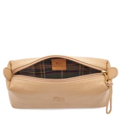 Women's case in leather color caffelatte