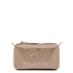 Women's case in metallic leather color metallic bronze