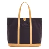 Women's tote bag in fabric color blue/natural