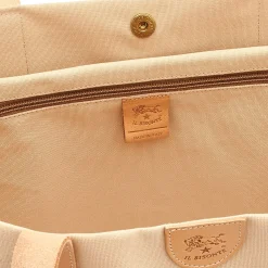 Women's tote bag in fabric color natural