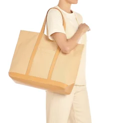 Women's tote bag in fabric color natural