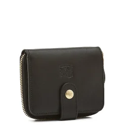 Women's wallet in leather color black
