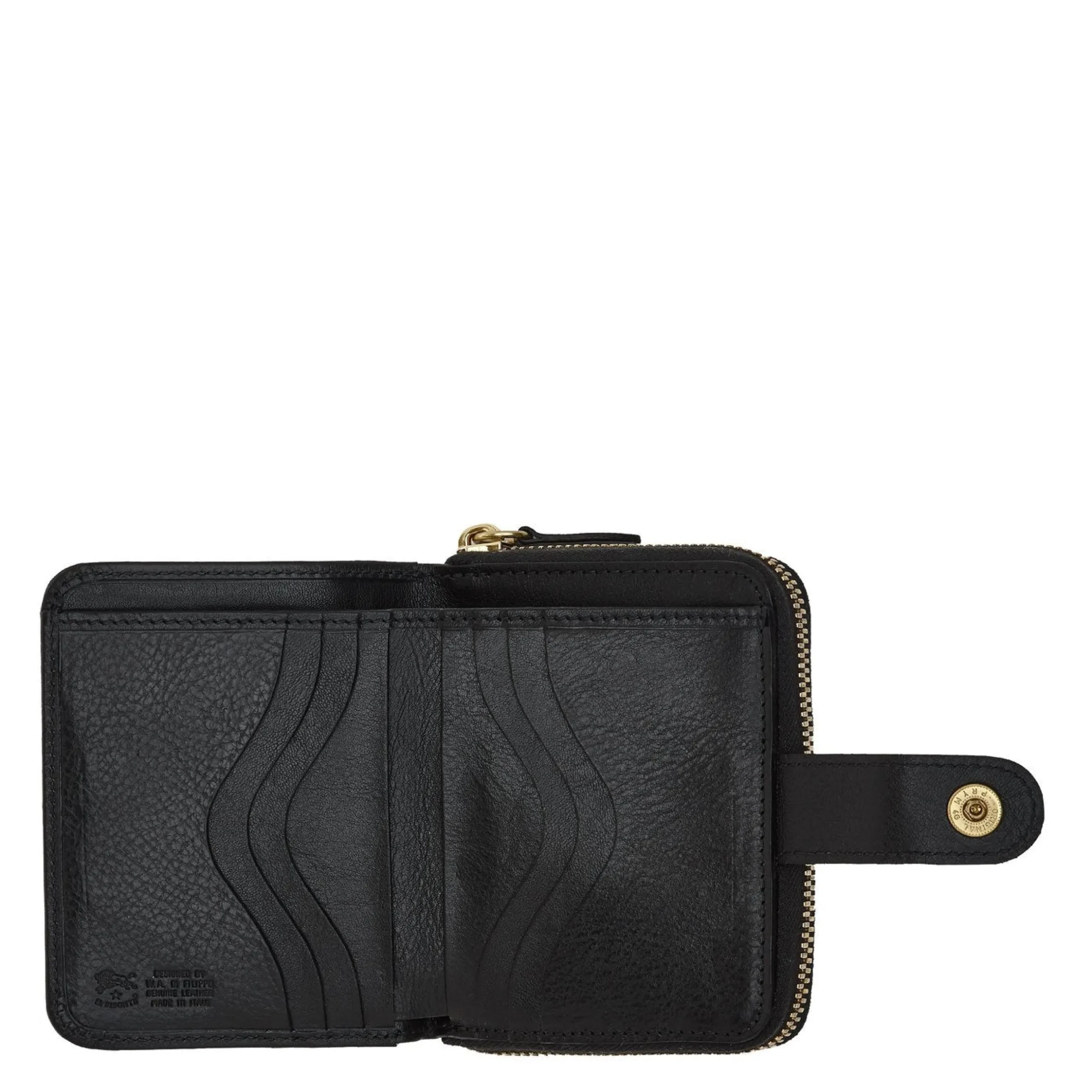 Women's wallet in leather color black