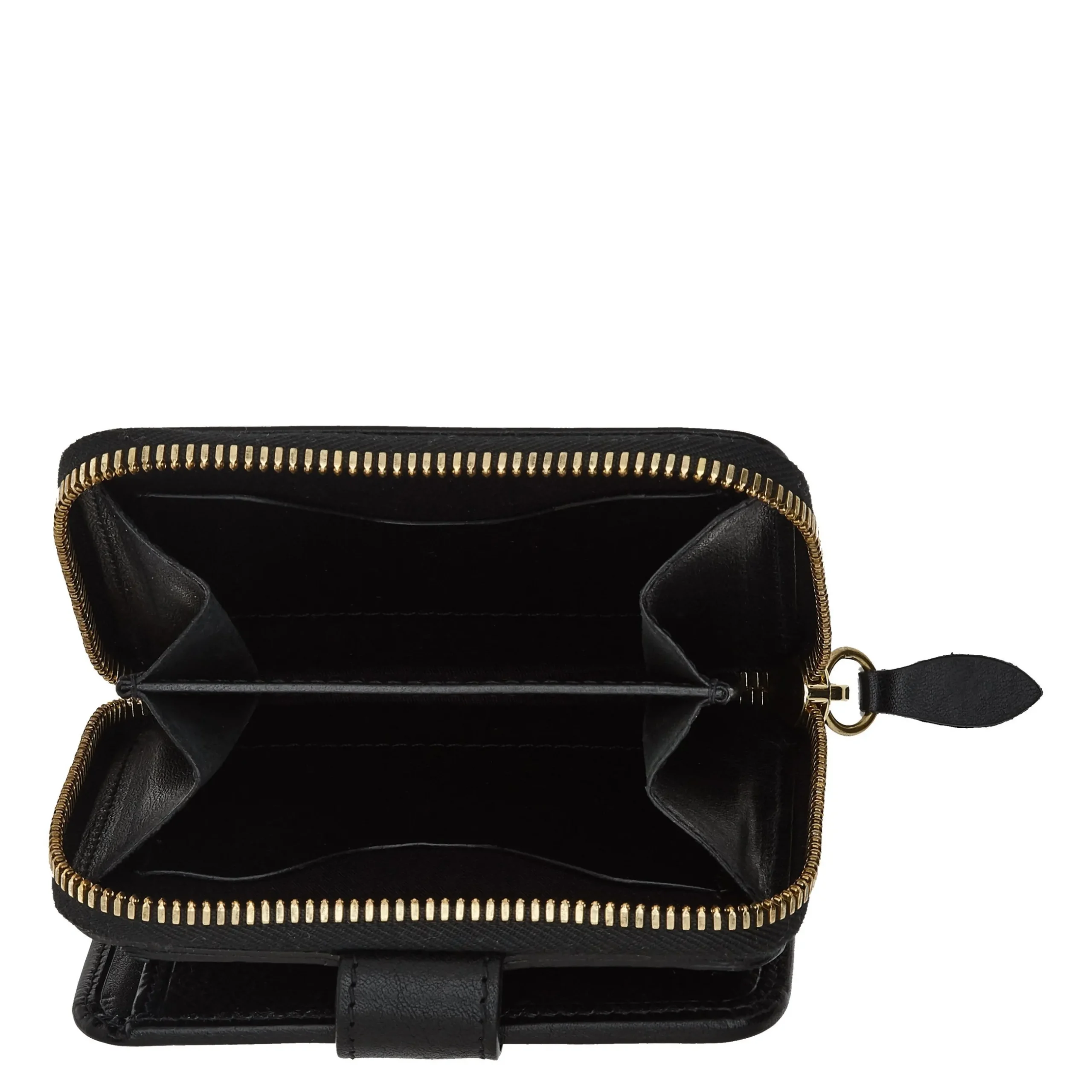 Women's wallet in leather color black